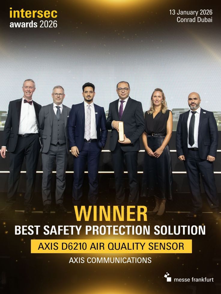 Axis Communications recognised for innovation across safety and commercial security at Intersec Awards&nbsp;2026